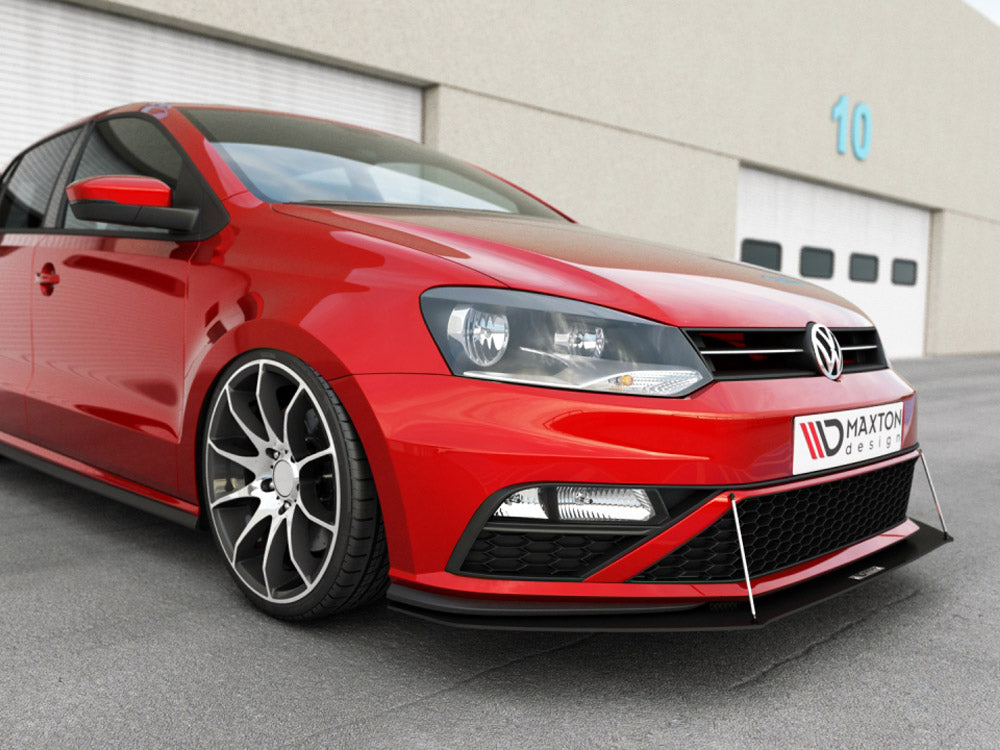 VW - Polo GTI MK5 Facelift: Maxton Front Racing Splitter