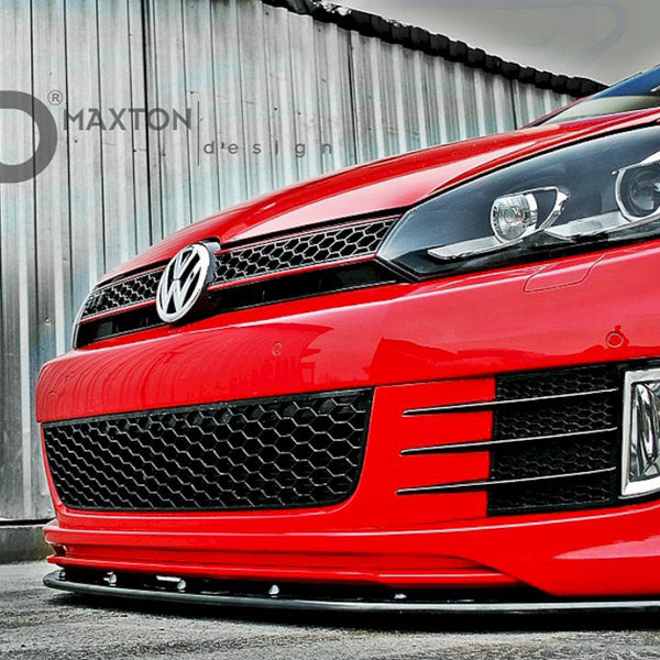 VW - Golf VI (For Golf GTI 35TH): Maxton Front Splitter V2
