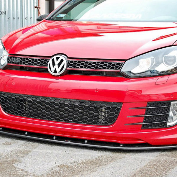 VW - Golf VI (For Golf GTI 35TH): Maxton Front Splitter V2