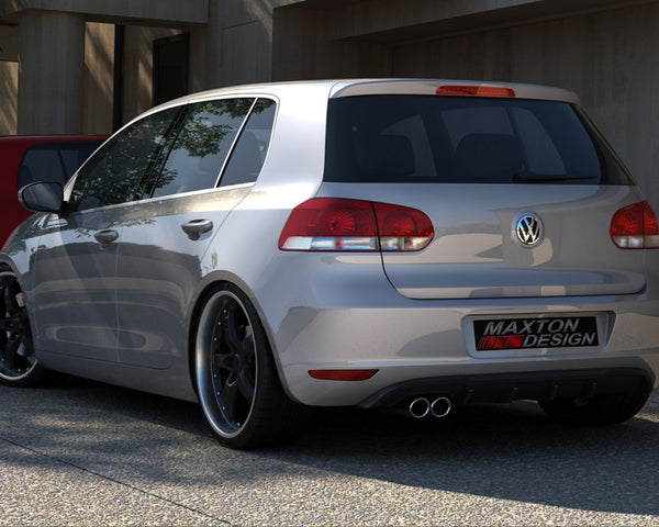 VW - Golf VI With 1 Exhaust HOLE: Maxton Rear Diffuser