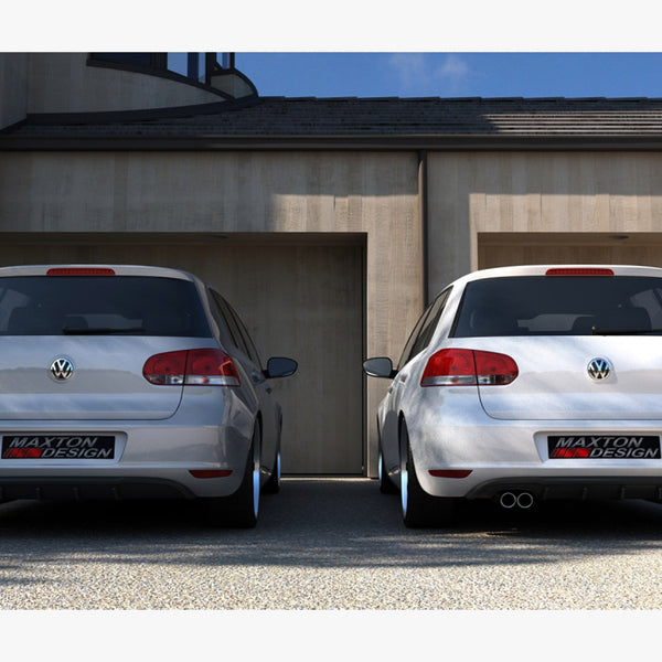 VW - Golf VI With 2 Exhaust HOLE: Maxton Rear Diffuser