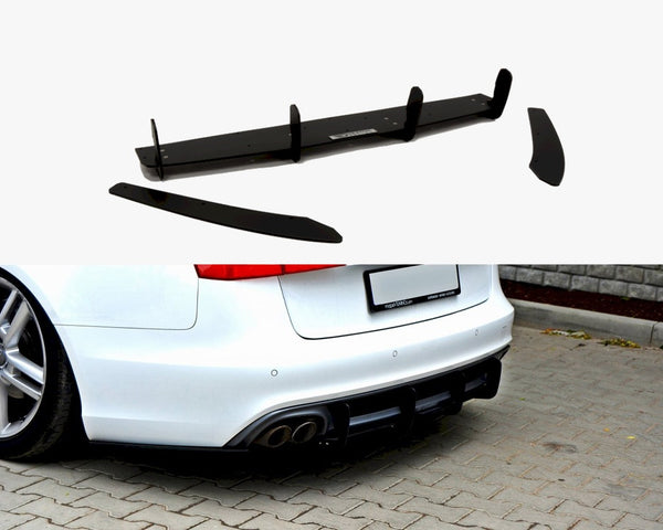 Audi - A6 S Line C7: Maxton Rear Diffuser &amp; Rear Side Splitters