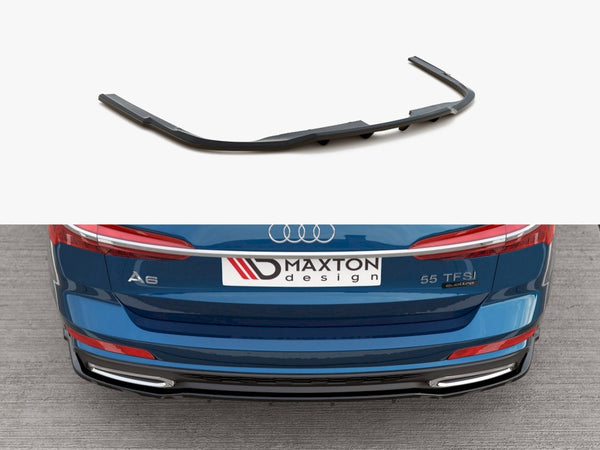Audi - A6 S Line C8: Maxton Central Rear Splitter (Vertical Bars)