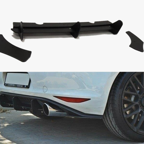 VW Golf MK7 GTI Rear Diffuser &amp; Rear Side Splitters