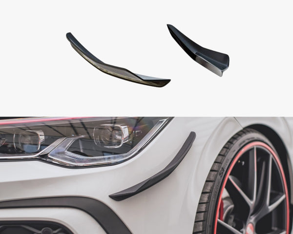 VW - Golf GTI MK8: Maxton Front Bumper Wings (Canards)