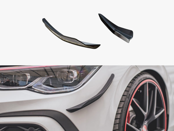 VW - Golf GTI MK8: Maxton Front Bumper Wings (Canards)