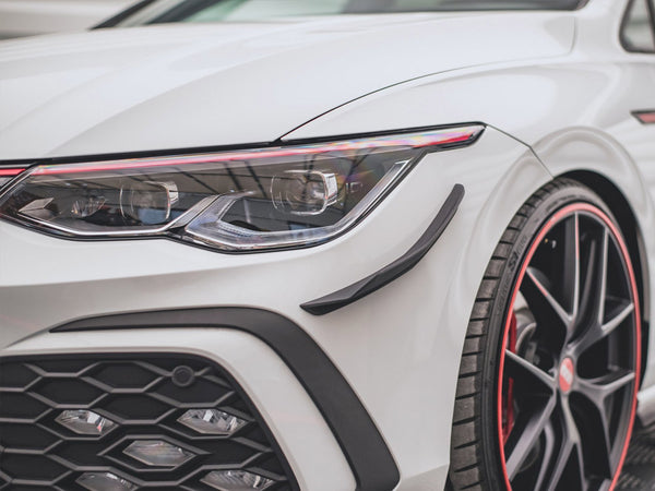 VW - Golf GTI MK8: Maxton Front Bumper Wings (Canards)