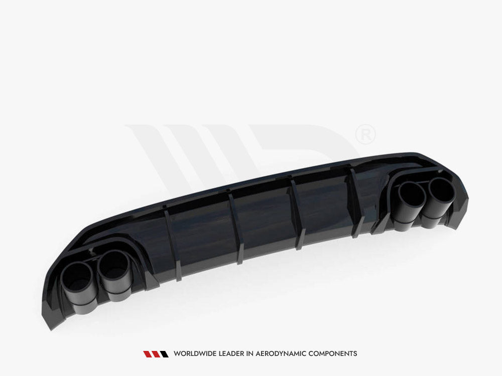 Audi - A3 S Line Sportback 8Y: Maxton Rear Diffuser + Exhaust Ends Imitation