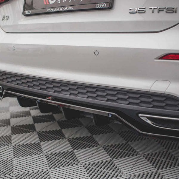 Audi - A3 S Line Sportback 8Y: Maxton Rear Splitter (Vertical Bars)