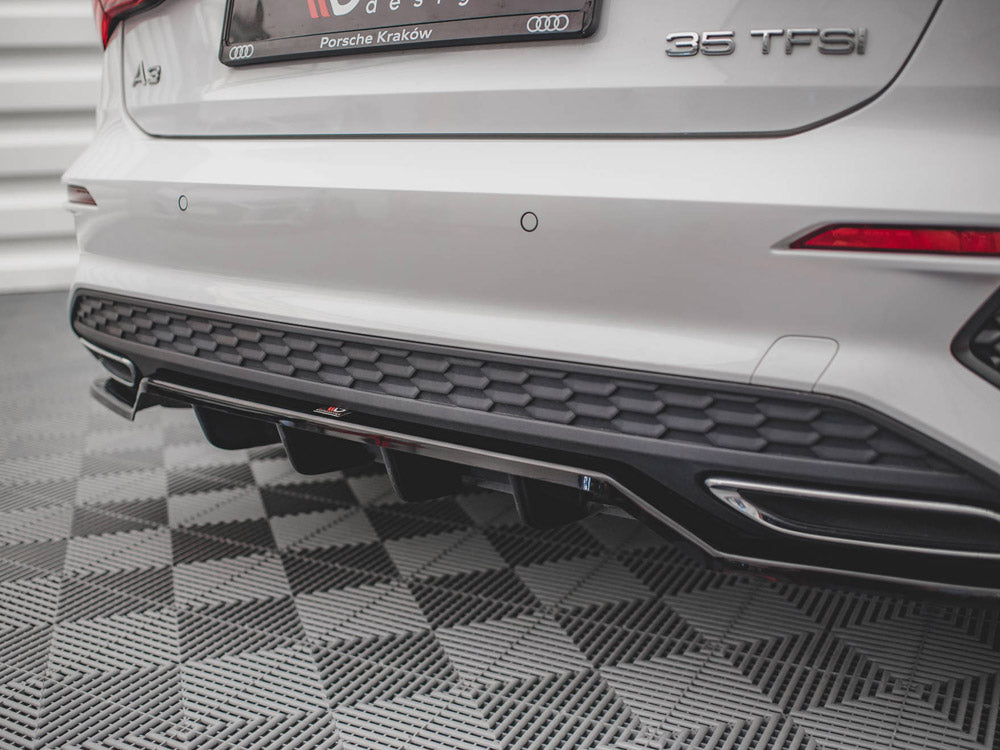 Audi - A3 S Line Sportback 8Y: Maxton Rear Splitter (Vertical Bars)