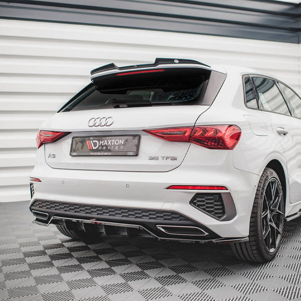 Audi - A3 S Line Sportback 8Y: Maxton Rear Splitter (Vertical Bars)
