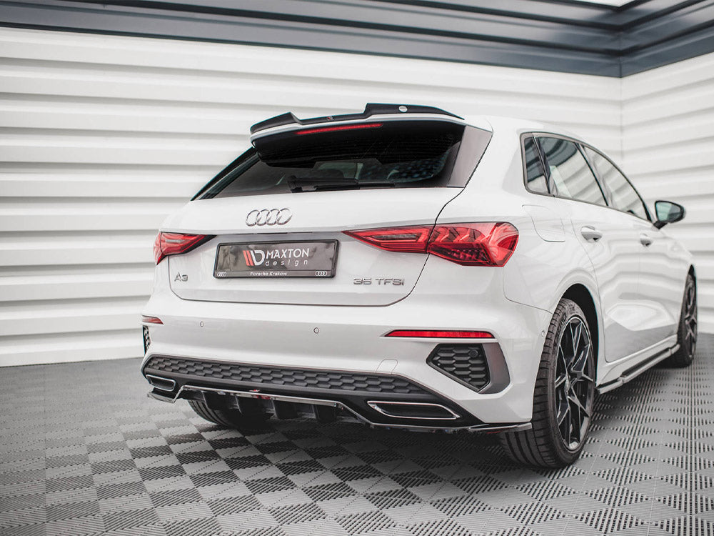 Audi - A3 S Line Sportback 8Y: Maxton Rear Splitter (Vertical Bars)