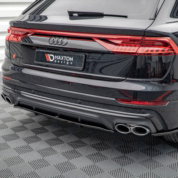 Audi - SQ8 MK1: Maxton Central Rear Splitter (Vertical Bars) V1