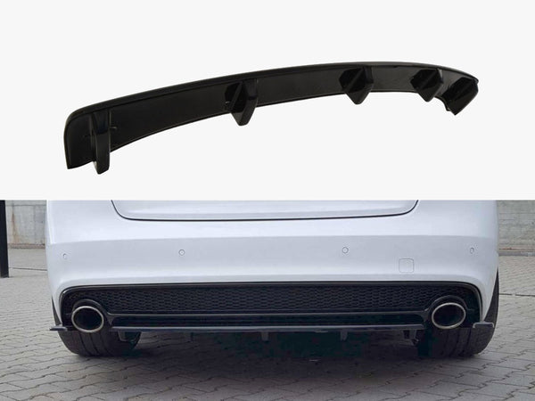 Audi - A5 S Line 8T Facelift: Maxton Rear Splitter (Vertical Bars)
