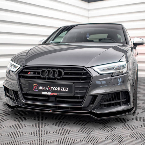 Audi - S3 / A3 S Line Sportback 8V Facelift: Maxton Front Splitter V2