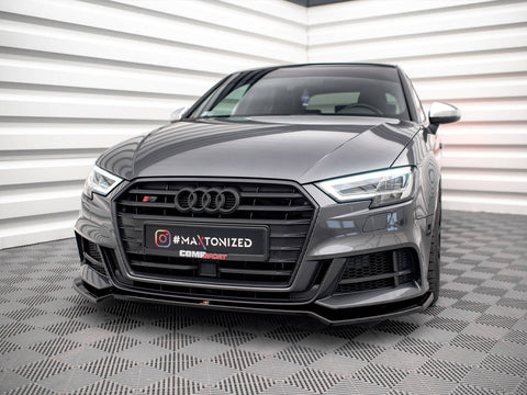 Audi - S3 / A3 S Line Sportback 8V Facelift: Maxton Front Splitter V2
