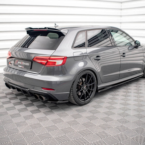 Audi - S3 Sportback 8V Facelift: Maxton Rear Side Splitters V1