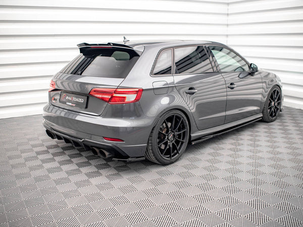 Audi - S3 Sportback 8V Facelift: Maxton Rear Side Splitters V1