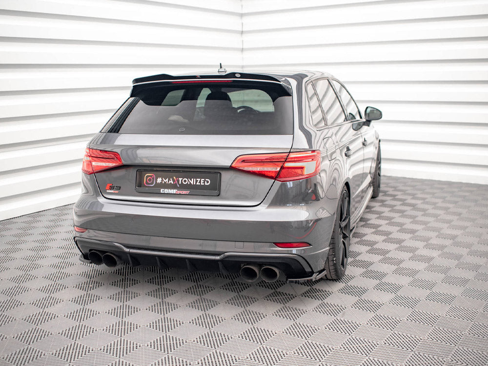 Audi - S3 Sportback 8V Facelift: Maxton Rear Side Splitters V1