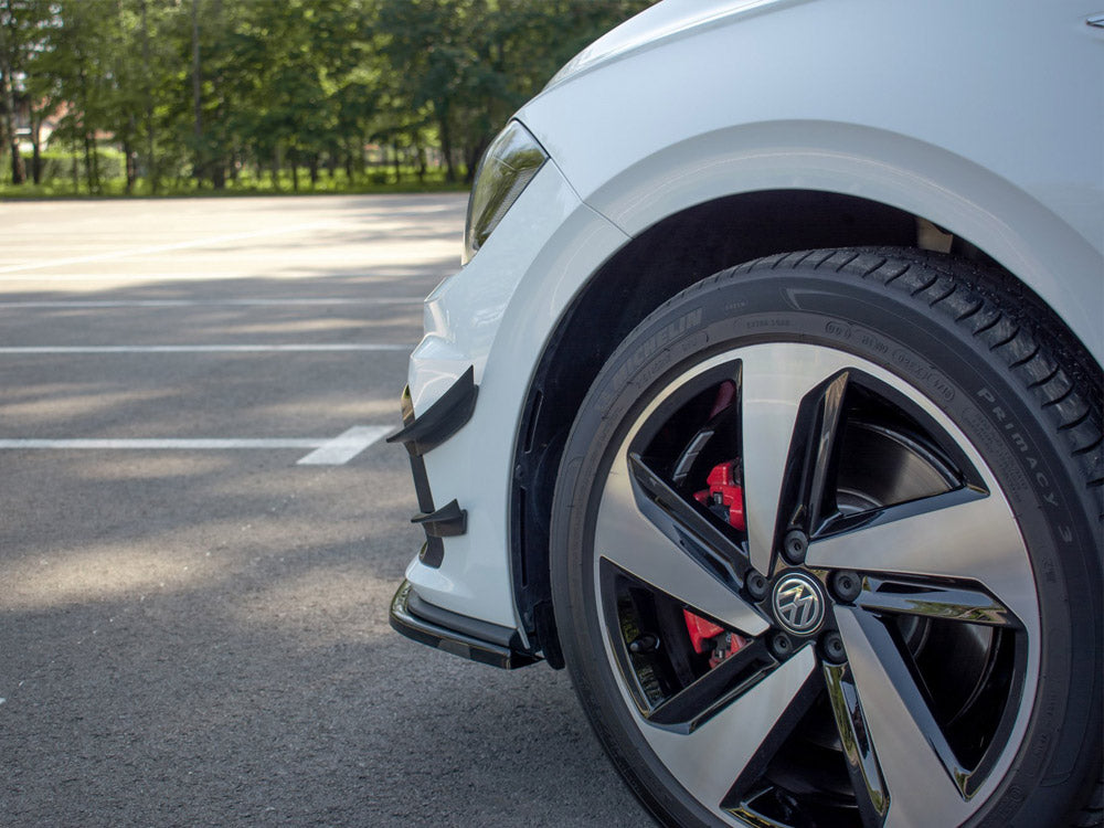 VW - Polo GTI MK6: Maxton Front Bumper Wings (Canards)