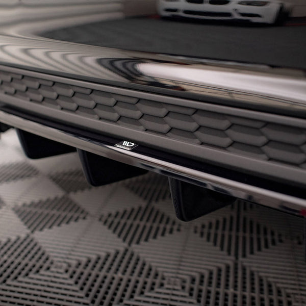 Audi - A3 S Line Sedan 8Y: Maxton Central Rear Splitter (Vertical Bars)