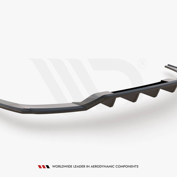 Audi - A3 S Line Sedan 8Y: Maxton Central Rear Splitter (Vertical Bars)