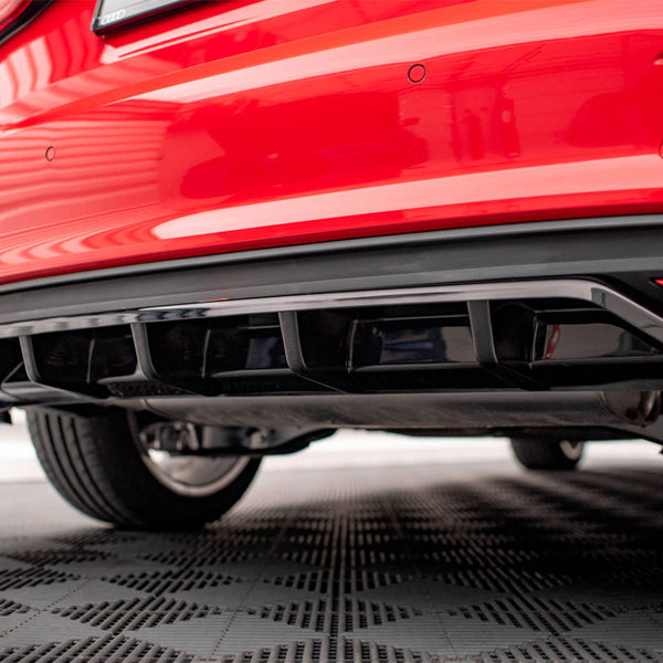 Audi - A3 Sportback 8Y: Maxton Central Rear Splitter (Vertical Bars)