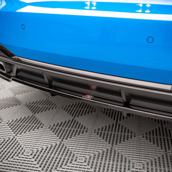 Audi - A5 S Line F5 Facelift: Maxton Central Rear Splitter (Vertical Bars)