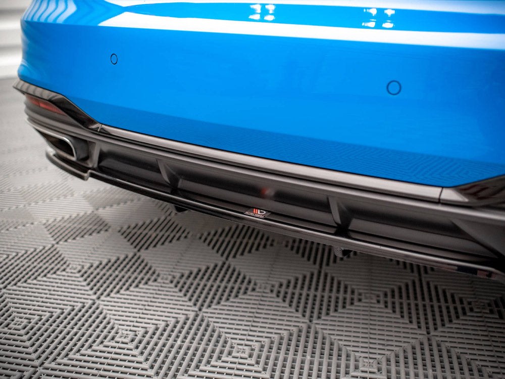 Audi - A5 S Line F5 Facelift: Maxton Central Rear Splitter (Vertical Bars)