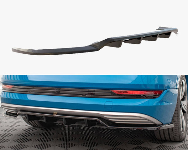 Audi - e-Tron: Maxton Central Rear Splitter (Vertical Bars)