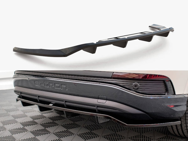 Audi - Q4 e-Tron Sportback MK1: Maxton Central Rear Splitter (Vertical Bars)