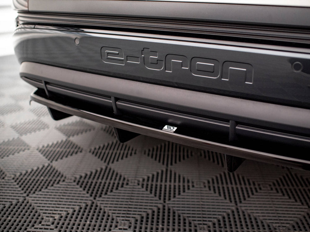 Audi - Q4 e-Tron Sportback MK1: Maxton Central Rear Splitter (Vertical Bars)