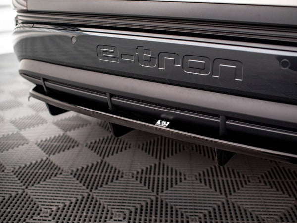 Audi - Q4 e-Tron Sportback MK1: Maxton Central Rear Splitter (Vertical Bars)