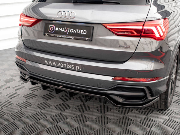 Audi - Q3 S Line SUV F3: Maxton Rear Splitter (Vertical Bars)