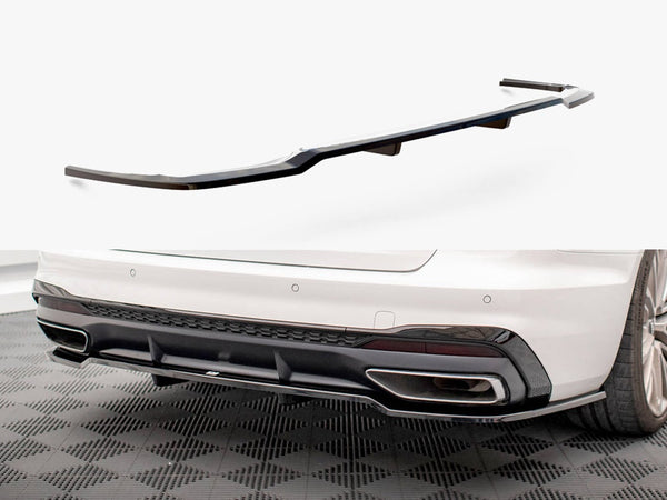 Audi - A4 S Line B9 Facelift: Maxton Central Rear Splitter (Vertical Bars)