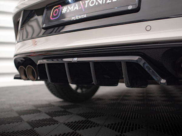 VW - T-Roc R / R Line MK1 Facelift: Maxton Rear Splitter (Vertical Bars)