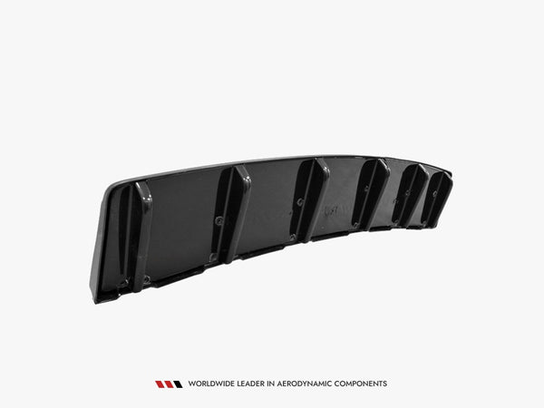 Audi - S6 C7 Avant: Maxton Central Rear Splitter (Vertical Bars)