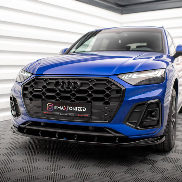 Audi - SQ5 / Q5 S Line SUV / Sportback MK2 Facelift: Maxton Front Splitter V2