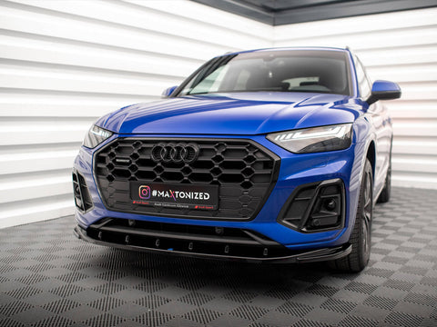 Audi - SQ5 / Q5 S Line SUV / Sportback MK2 Facelift: Maxton Front Splitter V2