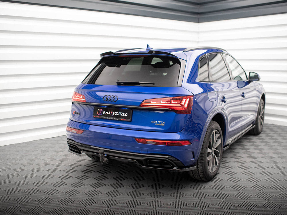 Audi - Q5 S Line SUV MK2 Facelift: Maxton Central Rear Splitter (Vertical Bars)
