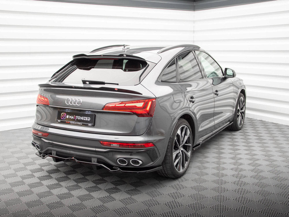 Audi - SQ5 / Q5 S Line Sportback MK2 Facelift: Maxton Rear Splitter (Vertical Bars)