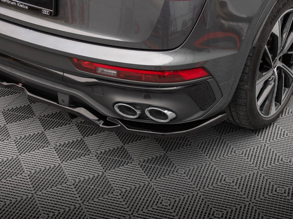 Audi - SQ5 / Q5 S Line Sportback MK2 Facelift: Maxton Rear Splitter (Vertical Bars)