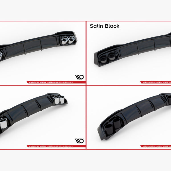 Audi - A3 S Line Sedan 8Y: Maxton Rear Diffuser + Exhaust Ends Imitation