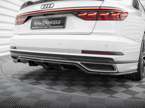 Audi - A8 S Line D5: Maxton Central Rear Splitter (Vertical Bars)