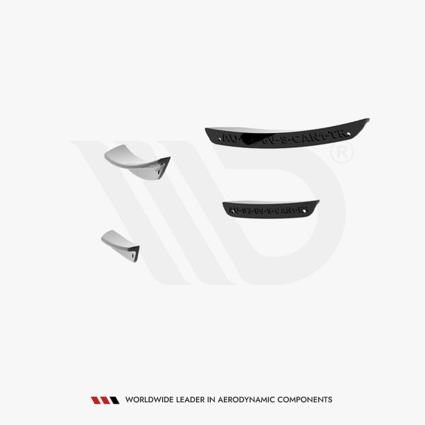 Audi - S3 / A3 S Line 8V Sedan / Cabrio: Maxton Front Bumper Wings (Canards)