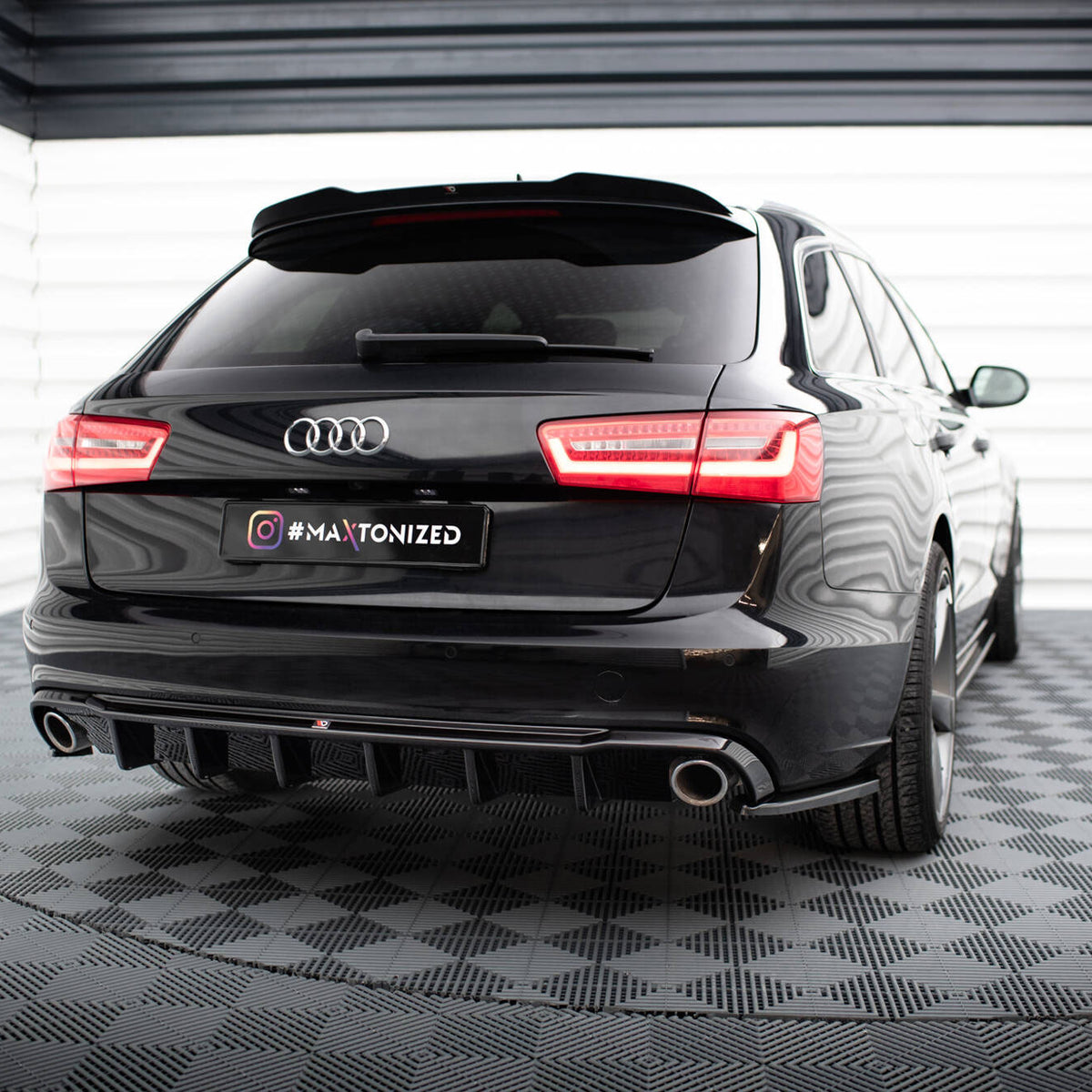 Audi - A6 Sedan / Avant C7 (Version with single exhausts on both sides): Maxton Rear Diffuser