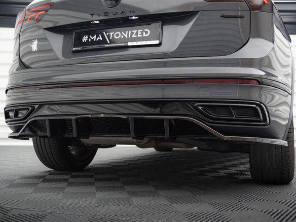 VW - Tiguan R Line MK2 Facelift: Maxton Rear Splitter (Vertical Bars)