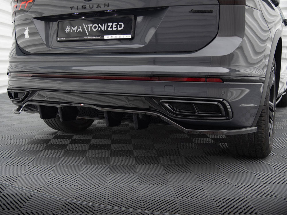 VW - Tiguan R Line MK2 Facelift: Maxton Rear Splitter (Vertical Bars)