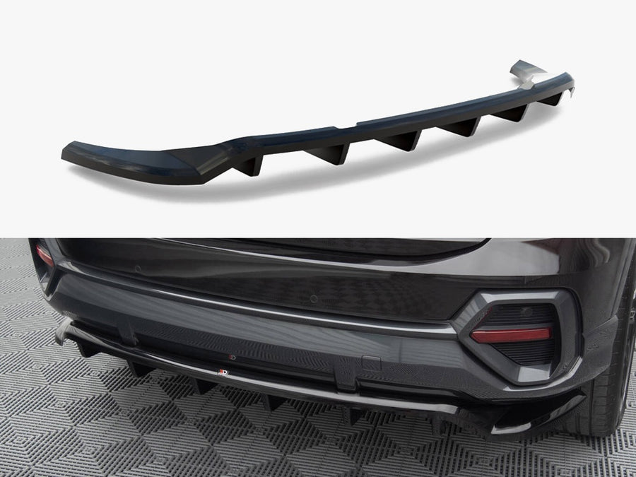 Audi - Q3 Sportback F3: Maxton Central Rear Splitter (Vertical Bars)