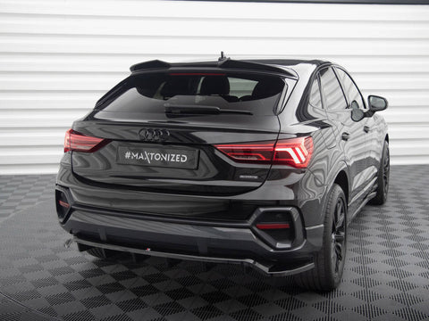 Audi - Q3 Sportback F3: Maxton Central Rear Splitter (Vertical Bars)